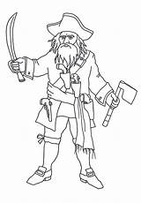 Coloring Pages Pirate Pirates Beard Bard Template Pittsburgh Print Kids Sketch Worksheet Clipartqueen sketch template