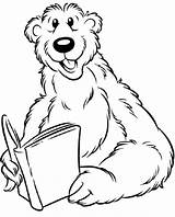 Bear Coloring Pages Printable Kids Grizzly Colouring Colour Animals sketch template