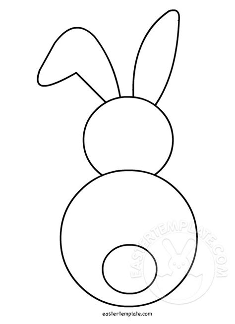 easter bunny printable easter template