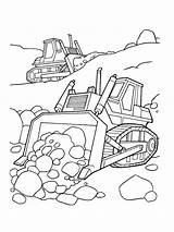 Bulldozer Coloringpage sketch template