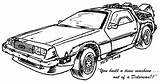 Delorean Future Coloring Back Deviantart Fan Time Template Drawings Traditional sketch template