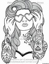 Coloring Pages Tattoo Adult Getdrawings Printable sketch template