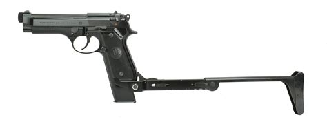 rare beretta sbws mm pistol  shoulder stock pr