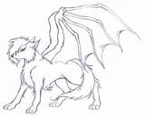 Wolf Demon Coloring Pages Deviantart Template sketch template