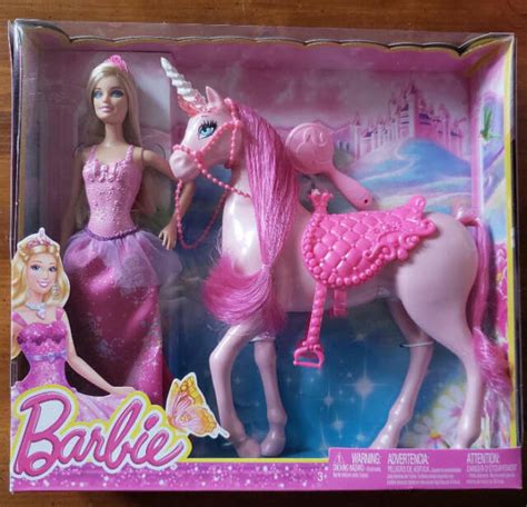 barbie fairytale princess doll  pink unicorn brand   ebay