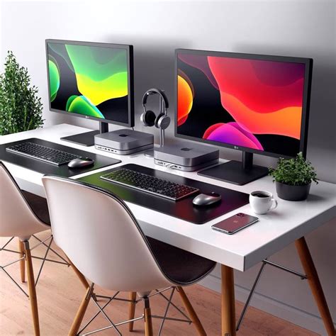 setup mac mini minimalism  pixel unlimited home office setup