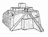 Ziggurat Drawing Template Tower sketch template