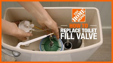replace  toilet fill valve toilet repair  home depot youtube