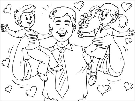 pin en fathers day coloring pages