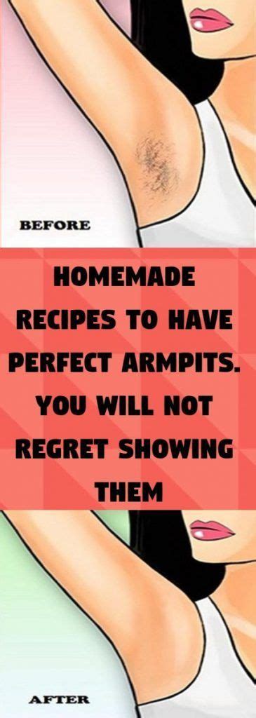 homemade recipes to have perfect armpits you will not