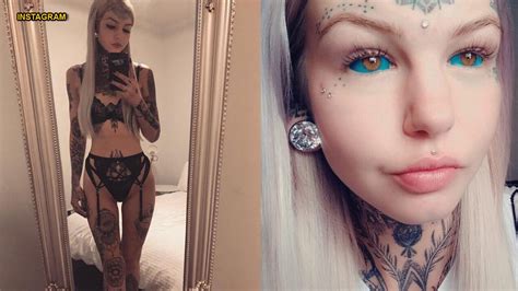 Eyeball Tattoos Allegedly Left Blue Eyes White Dragon Woman Blind For