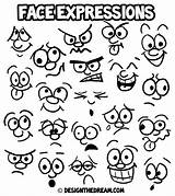 Cartoon Draw Own Face Expressions Faces Characters Easy Funny Drawing Drawings Resources sketch template