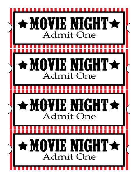 sweet daisy designs  printables home  theatre night