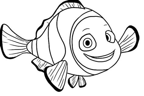 clown fish coloring page coloring book