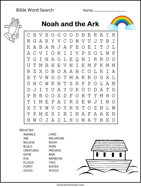 bible word search  printable christian puzzles diy projects