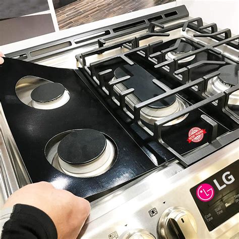 lg stove protector liners stove top protector  lg gas ranges customized easy cleaning