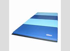 8ft Blue L Blue Gymnastics Mat Folding Gym Panel Tumble Mat 1 3 8 Firm