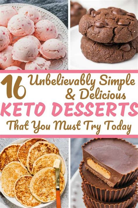 16 Unbelievably Simple And Delicious Keto Dessert Recipes Keto