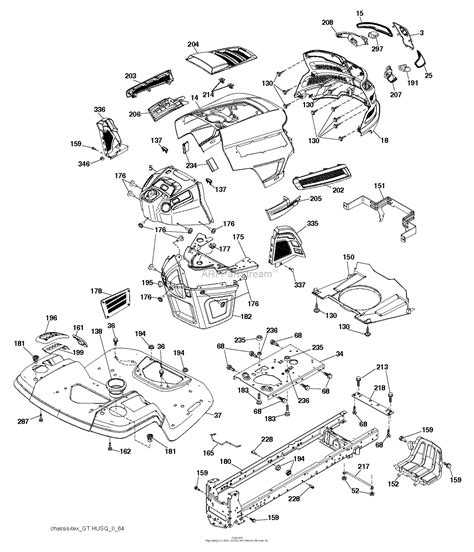 Husqvarna Yth21k46 96043012301 2011 08 Parts Diagram For Chassis