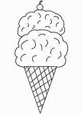 Template Ice Cream Cone Coloring Printable Pages Cones Clip Clipart Templates Kids Printables Sorvete Colorir Para Colouring Library Parlor Print sketch template