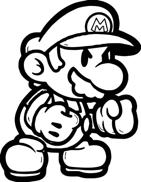 mario coloring pages printable