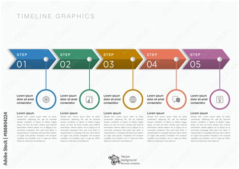 infographics  step process timeline graphics stock vector adobe stock
