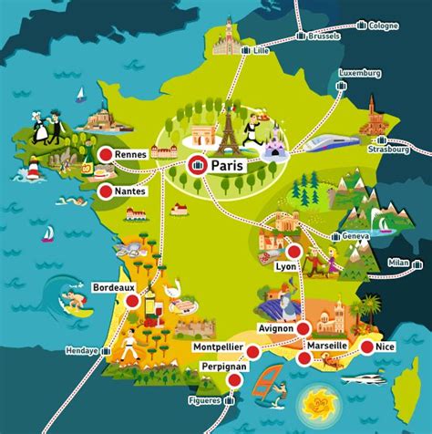 tourist map  france afp cv
