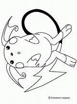Coloring Pages Raichu Pokemon Popular sketch template
