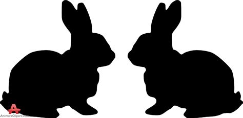 rabbit silhouette cliparts   rabbit silhouette