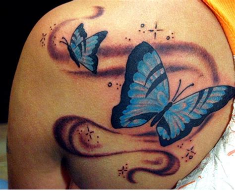 73 Awesome Butterfly Shoulder Tattoos