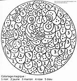 Coloriage Magique Maternelle Printemps Imprimer Numéro Colorier Mandala Coloriages Magiques Couleurs Blanc Journée sketch template