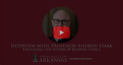 interview with andrew stark discussing the future of business ethics