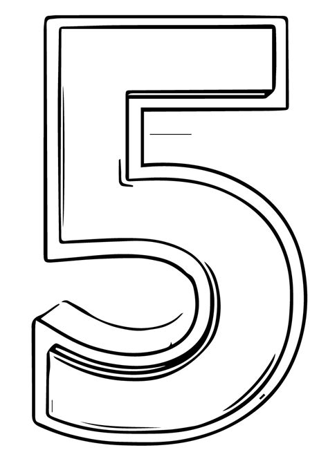 number  coloring page wecoloringpagecom