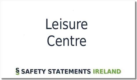 leisure centre safety statement
