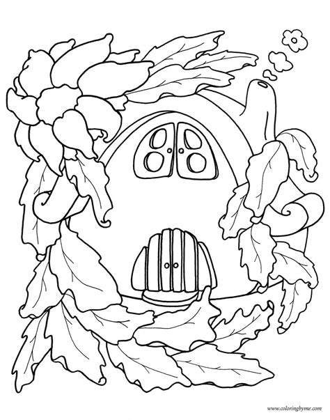 items similar  fairy houses coloring pages pages  etsy
