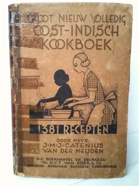 koleksi barang bekas unik groot nieuw volledig oost indisch kookboek