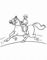 Horse Fast Coloring Running sketch template