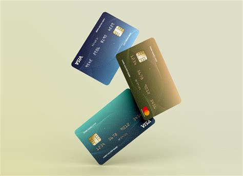 floating credit debit bank cards mockup psd good mockups