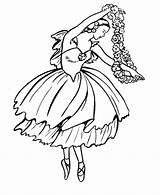 Coloring Ballerina Pages Balerina sketch template