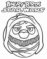 Angry Coloring Birds Wars Star Print Topcoloringpages Bird sketch template