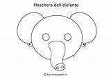 Maschere Carnevale Ritagliare Animali Maschera Elefante Pianetabambini Stampare Piccoli sketch template