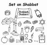 Shabbat sketch template