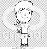 Adolescent Holding Outlined Cory Thoman sketch template