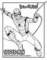 Spider Spiderman Homecoming Coloring Man Drawing Pages Draw Amazing Tutorial Printable Drawings Too Color Drawittoo Print Getdrawings Do sketch template
