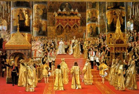 coronation  tsar alexander iii empress mariia feodorovna