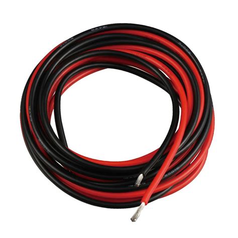 amazoncom bntechgo  gauge silicone wire  ft red   ft black flexible  awg stranded
