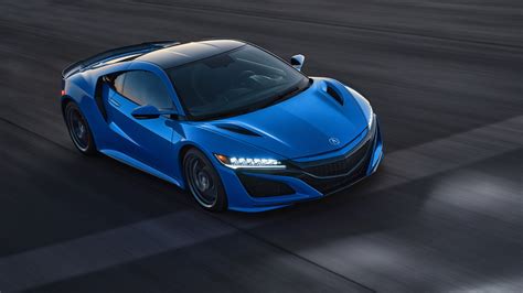 acura nsx arrives  long beach blue heritage color