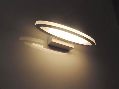 athens  watt led internal oval shaped wall light  matt white lighting empire