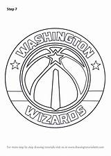 Wizards Washington Logo Draw Coloring Drawing Pages Nba Step Search Again Bar Case Looking Don Print Use Find Tutorials sketch template
