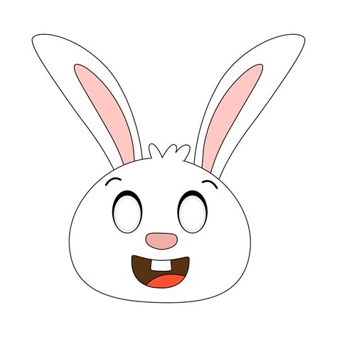easter bunny face template printable   easter images
